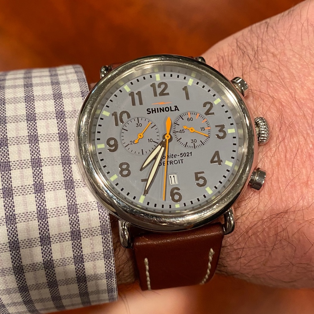 Shinola Runwell Chrono 47mm watch